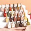 CANNI 30Pcs 9ML Hema-free Gel Nail Polish Set,Nude Brown Red