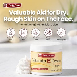 De La Cruz Vitamin E Cream, 4 Ounce