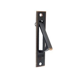 QCAA Solid Brass Edge Pull, 4", Aged Classic Bronze, 1 Pack, Made in Taiwan