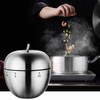 Kitchen Timer Cute Manual Stainless Steel Mechanical Rotating Alarm 60