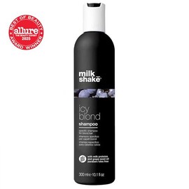 milk_shake Icy Blond Shampoo - Black Pigment Shampoo for Very Light Blond and Platinum Hair, 10.1 Fl Oz (300 ml)