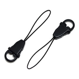 (10 pieces) Petite Buckle Detachable Strap Parts Removable Pinewore Cord, black