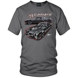 Wicked Metal 1979 Camaro Illustrated, Muscle Car Shirt, 2nd Gen Camaro Shirt, Camaro tee Grey