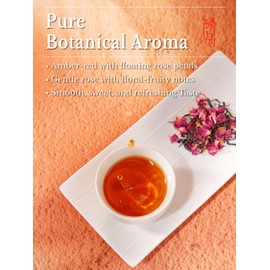 CO-OP 1950 Rose Black Tea Loose Leaf, 100g, Smooth & Naturally Sweet, Premium Black Tea with Real Rose Petals, Floral & Fruity Aroma, No Additives, 20 Empty Teabags Included