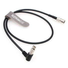 SZRMCC High Density HD Right Angle Micro BNC to Standard BNC Female 75 Ohm 12G-SDI Coaxial Cable for Blackmagic HyperDeck Shuttle Video Assist (15cm)