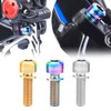 Hosioe 4PCS Caliper Adapter for M6x18/20mm Titanium Ti Bolt MTB