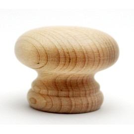 Wake Sangyo TW-302 Wooden Knobs 1.6 inches (40 mm) Interior Furniture Handle Picking