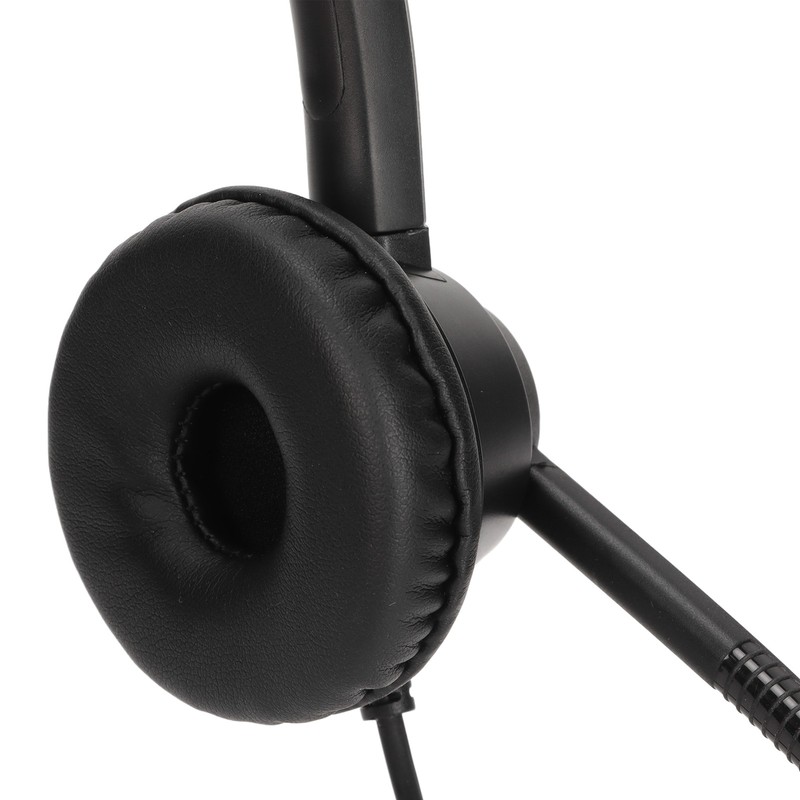 RJ9 Phone Headset Built in HD Microphone Binaural Office Headset