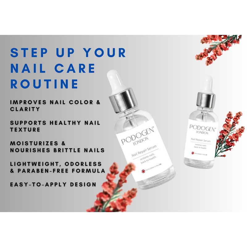 PODOGEN LONGON Nail Repair & Strengthening Solution – Improves Appearance