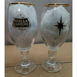 Stella Artois Pair Stella Artois Limited Edition Holiday Chalice Beer Glasses 33cl 2pcs 2016