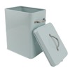 Metal Laundry Room Container with Dual Side Handles with Spoon