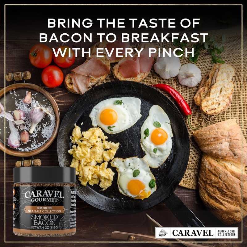 Smoked Bacon Sea Salt - 4 oz Jar 2-Pack