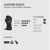 Dakine Men's Leather Scout Mitten Mittens Size L Colours Black