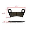 Caltric Front And Rear Brake Pads for Polaris RZR 800