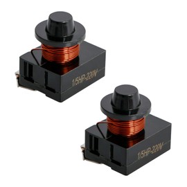 Aopin 1/5HP (150W) Refrigerator Electromagnetic Starter/Start Relay Compressor 220V Electromagnetic Starter for Car Refrigerator, Portable Freezer, Beverage Cooler, Air-Conditioning Compressor 2 Pcs