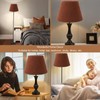 Table Lamp Shade Plush Cloth Tapered Simple Exquisite Lampshade for