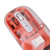 Transparent Computer Mouse 2.4G BT1 BT2 Tri Mode USB Rechargeable