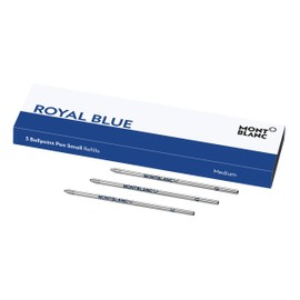 Montblanc "Royal Blue 124495 Kugelschreibermine für die Modellreihen Augmented Paper & Hommage à W.A. Mozart – 3 x Ballpen Refill blau