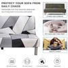 ShowyLive Armless Sofa Bed Cover Elastic Sofa Cover Without Armrest