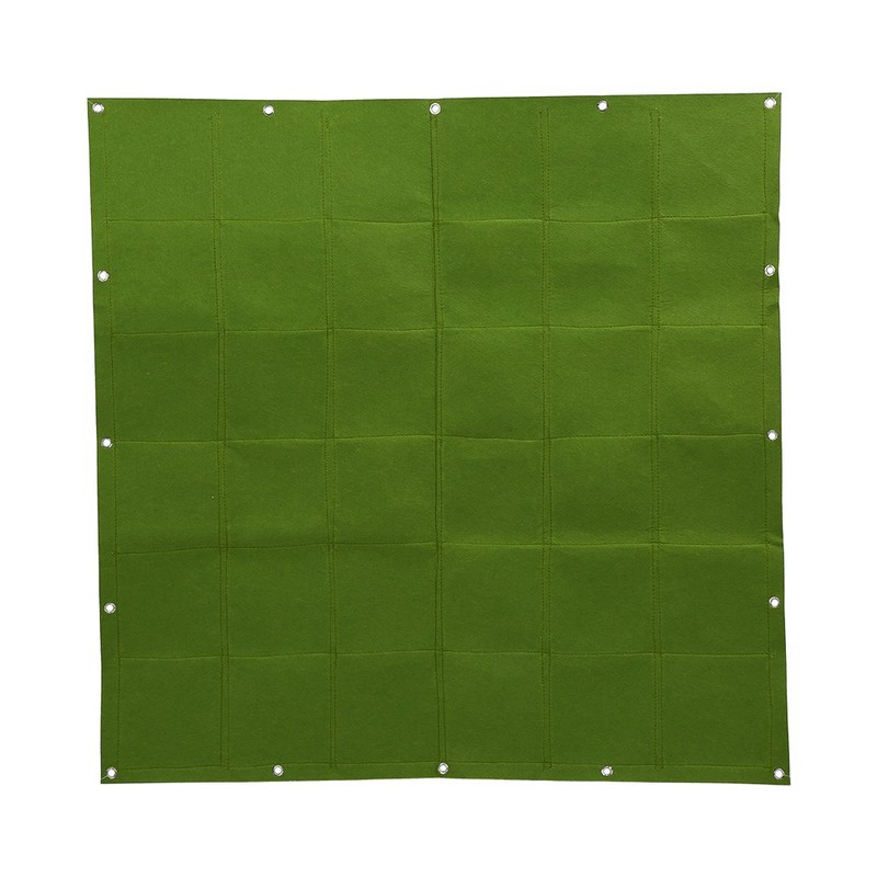 36 Pockets Hanging Garden Planting Bags Outdoor Wall Vertical Greening