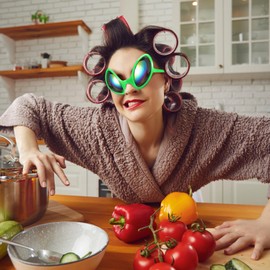 Bencailor 12 Pack Carnival Alien Glasses with Lenses Funny Glasses for Alien Costume Accessories Mardi Gras Party Favor(Red)