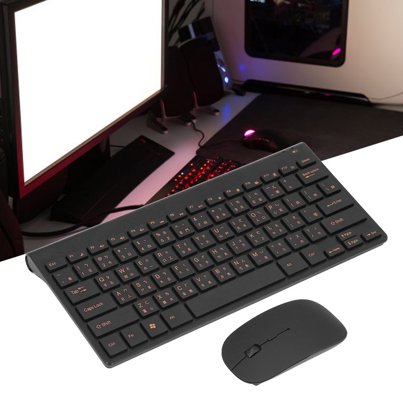 Chinese English Keyboard 78 Keys 2.4G Wireless Keyboard Mouse Combo