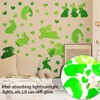 22.05x22.05 Inch Glow in The Dark Easter Bunny Wall Decals