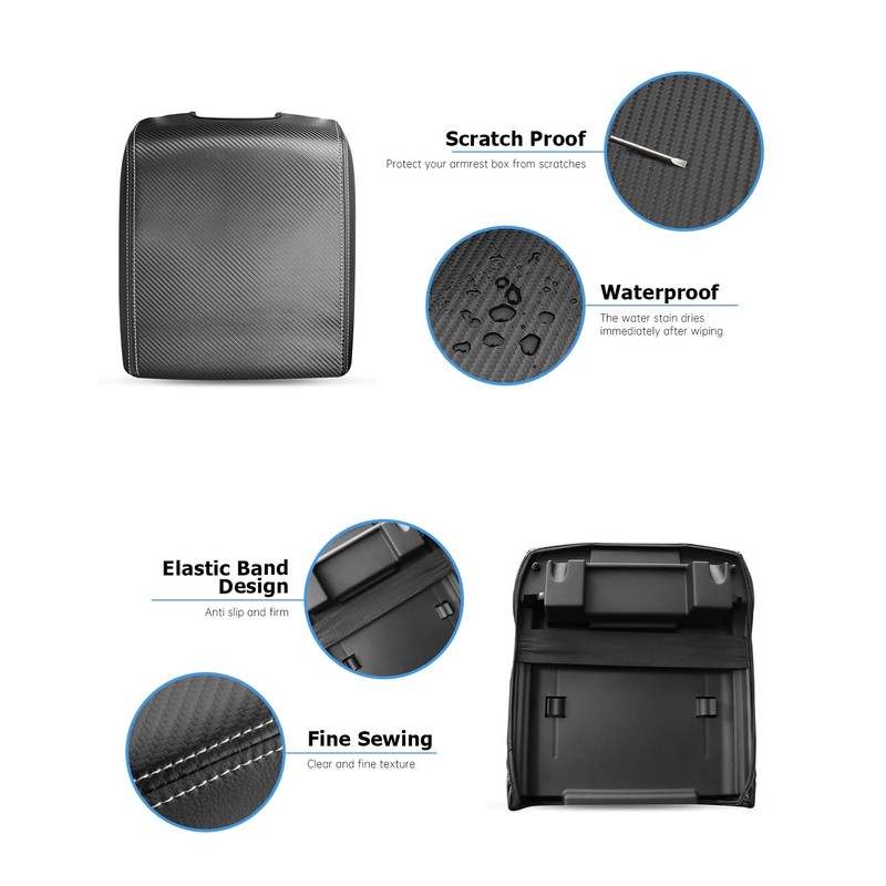 INTGET Center Console Cover for Ford F150 Accessories 2015-2020 2016