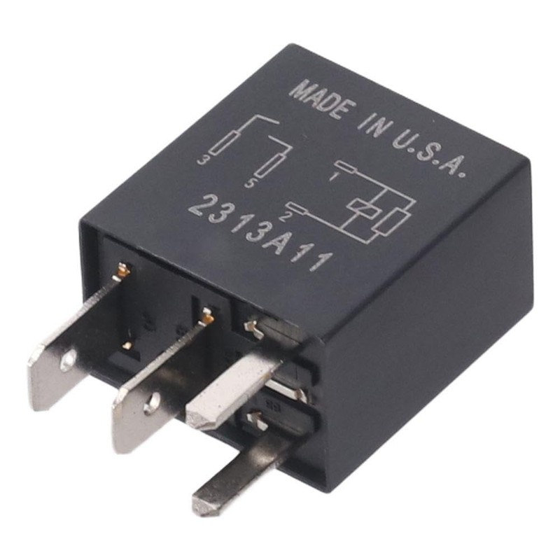 Multi-Purpose Relay, Black ABS & Metal 4 Pin 12V Multifunction