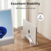 Yikola Acrylic Vertical Laptop Stand - Space-Saving Organizer