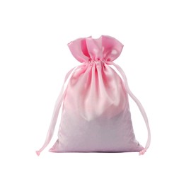 30 Pack 6 x 9.5 Inches Pink Satin Gift Bags, Jewelry Bags, Drawstring Pouch, Wedding Favor Bags, Baby Shower Bags, silk bags