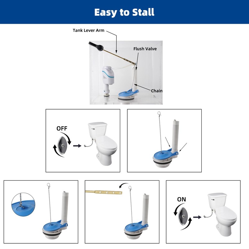 G99788 3-Inch Toilet Flapper Replacement Compatible with Gerber Toilet Part