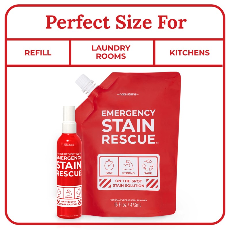 Emergency Stain Rescue Stain Remover Spray - Fast-Acting Spray for
