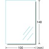 A-One 29394 Label Stickers, Waterproof, Glossy Film, Transparent, Postcard Size,