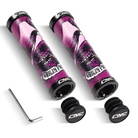 Chooee 3D Mountain Bike Grips,130mm Silicone MTB Handlebar Grip,Double Lock on Bicycle Comfortable Handle bar Grip PHD