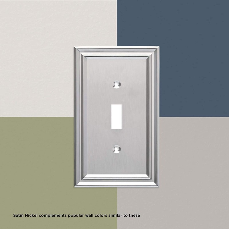 Franklin Brass W35067-SN-C Classic Beaded Triple Decorator Wall Plate/Switch Plate/Cover,