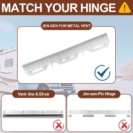 Wadoy 13" x 13" RV Vent Cover Compatible with Jensen 40152 Metal Base 1994 & Up Models Roof Vents, Universal Roof Vent Lid Replacement for RV, Trailer, Camper, Motorhome (2 Pack)