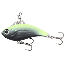Z-Viber 1/8oz Rattle Finesse Lipless Crankbait 1.6" (Black Hi-Viz (Glow))