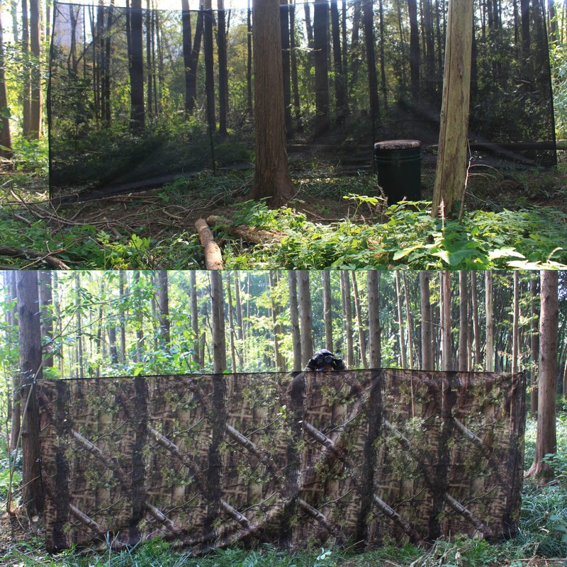 AUSCAMOTEK One Way See Through Camouflage Mesh Camo Netting Material