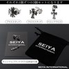 Sayya International Earrings, Unisex, Single Ear, Cross, 925 Silver, Stud