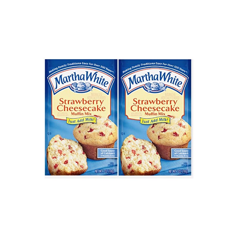 The Marvelous Martha White Muffin Mix (Strawberry Cheesecake)