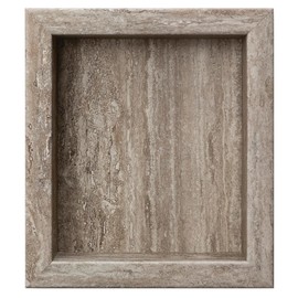 Palisade 17.5 in. x 15.5 in. Vinyl Waterproof Shower Niche Insert in Grecian Earth