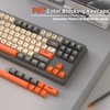 MAMBASNAKE M87 TKL– Dual-Mode-Wireless-Gaming-Tastatur, Bluetooth/2,4 GHz, PBT-Kugeltastenkappe, 4000-mAh-Akku, gemischte Regenbogen-Hintergrundbeleuchtungstastatur