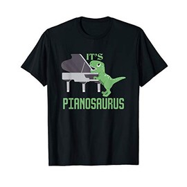 Pianosaurus T-Rex Funny Piano Player Dino T-Shirt