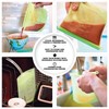 WeTest Silicone Reusable Food Bag for Sandwich,Fruit,Meat,Juice,Lunch,Snack Storage,Food Grade,Microwave Dishwasher