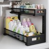 1 Pack 19IN Depth Under Sink Storage Organizer, Large 2-Tier