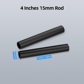 Nitze RCF15-100 Carbon Fibre Rods 10 cm, 15 mm Camera Carbon Fibre Rods with M11 Internal Thread (Pack of 2)