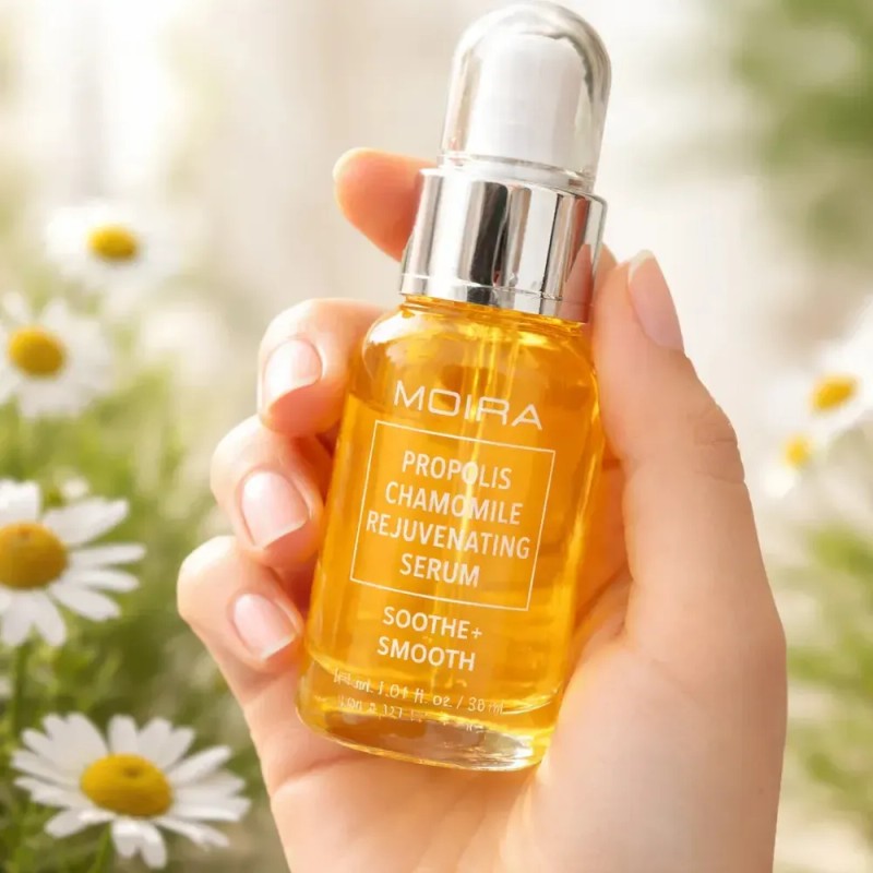 Sérum Coreano Moira Cosmetics con Manzanilla FPS 1, Hidratante Antiedad