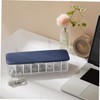 TEHAUX Desktop Cable Management Box Lid Blue Dustproof Charging Cable