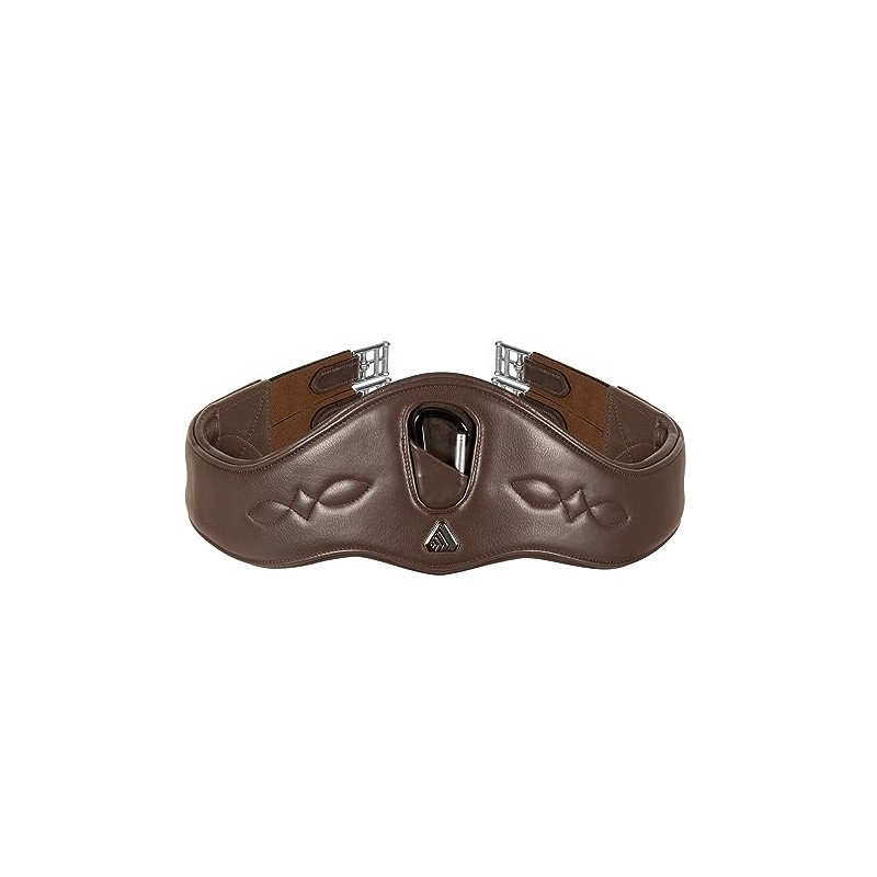 Shires Velociti Lusso Anatomical Girth - Havana 46"
